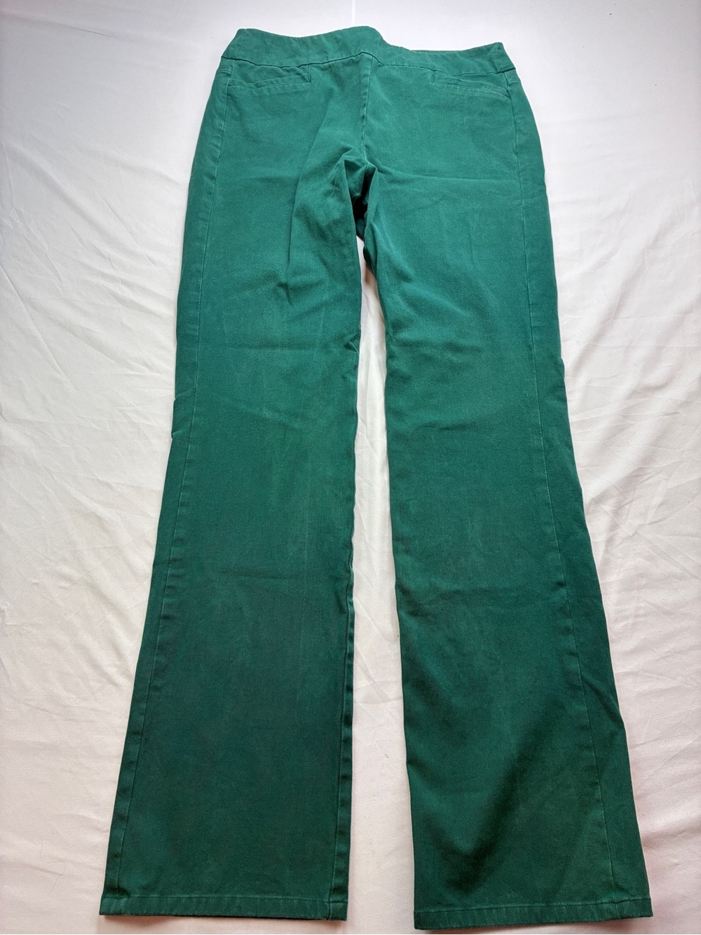 Soft Surroundings Emerald Green Wide-Leg Jeans
